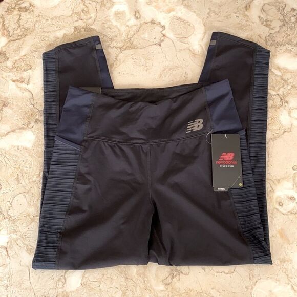 NWT New Balance Running Fitness Mid Rise Tights - Picture 2 of 7